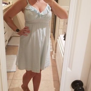 RED CAMEL: seersucker sun dress